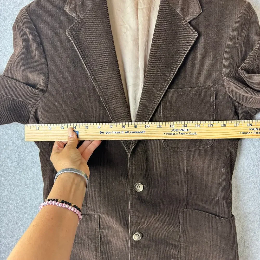Vintage Levi's Sportswear Wildfire Panatela Corduroy Blazer Mens 36R 70s Brown